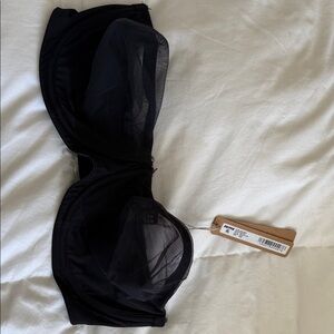 SKIMS Black Mesh Bra